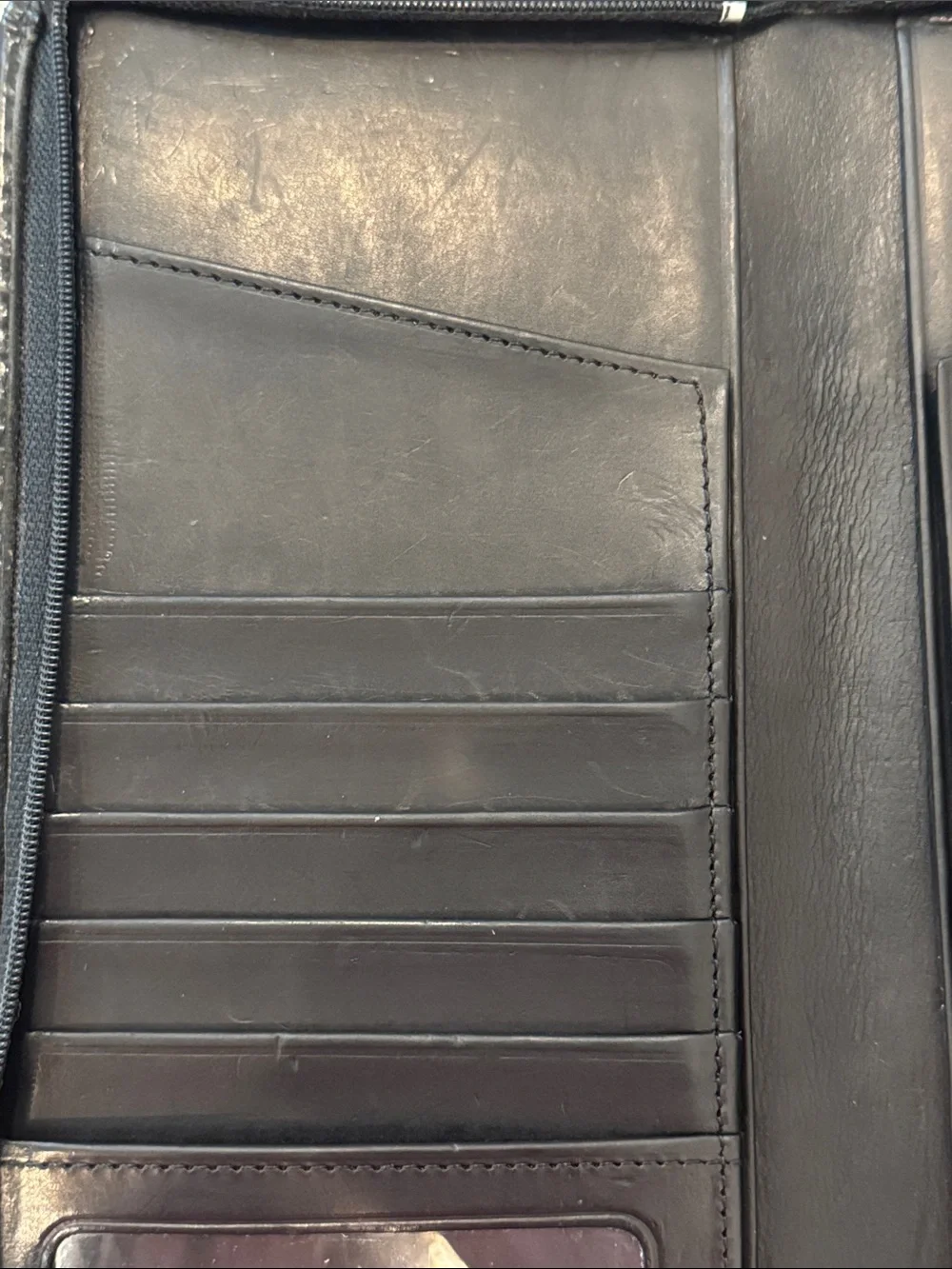 COACH Vintage 90’s Black Leather Men's Travel passport Wallet